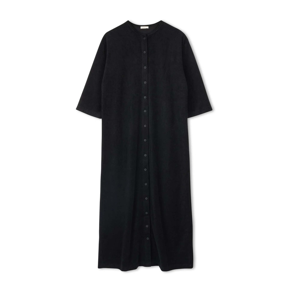 C'Moi Navy Blue Terry Cloth Button Down Pool Dress Size Large New With Tags